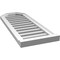 Ekena Millwork Octagonal Top Surface Mount PVC Gable Vent w/ 2"W x 2"P Brickmould Sill Frame, 14"W x 36"H GVPOT14X3603SF - alternate 5